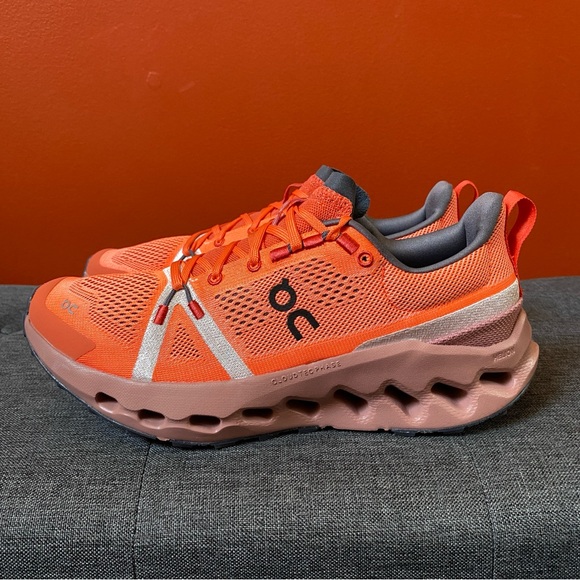 On Cloud Women's Cloudsurfer Trail Flame/Dustrose Sneakers Size 9.0 NEW - Picture 8 of 16